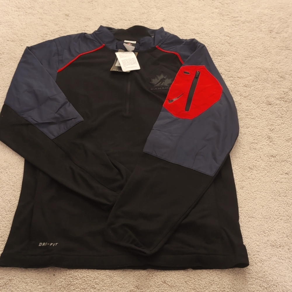 NIKE Men's Canada Hockey Quarter-Zip - Jacket